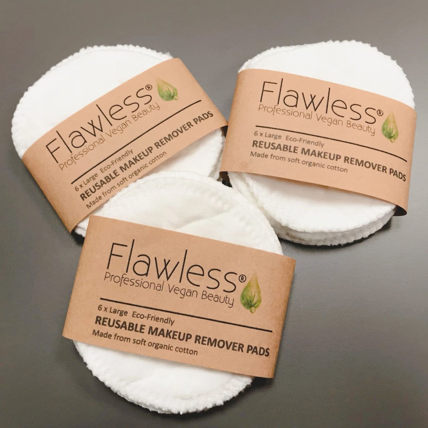 Reusable Organic Cotton Face Pads – 6 Pack