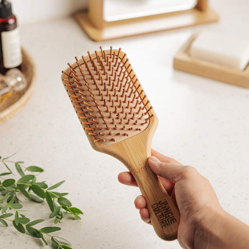 Bamboo Hairbrush | Sustainable • Gentle • Made for Every Hair Type