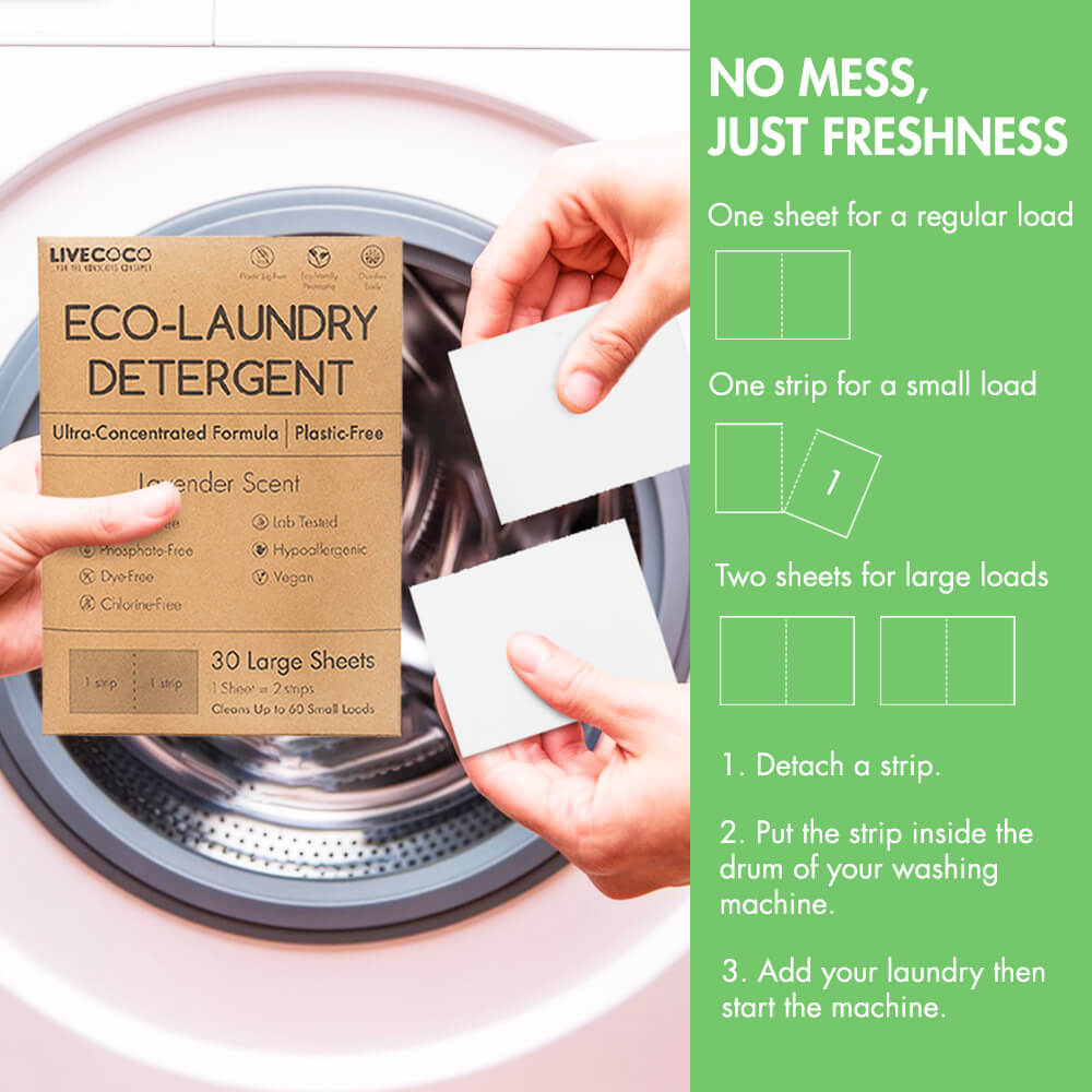 Eco-Laundry Detergent Sheets (60, 180 & 360 Loads)