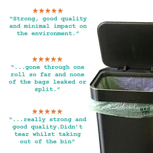 25 Biodegradable Bin Bags - 50 Litre