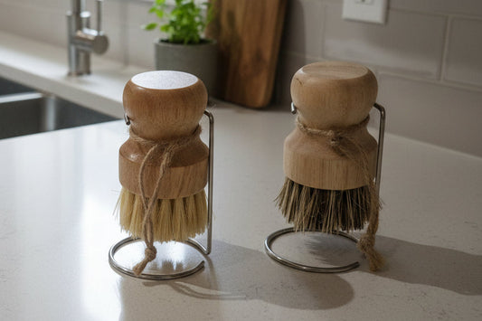 Set of 2 Eco-Friendly Kitchen Brushes with stands (Free Delivery)