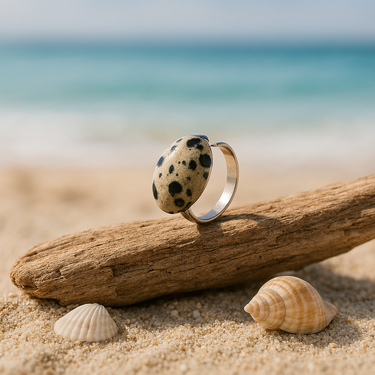Dalmatian Jasper Ring