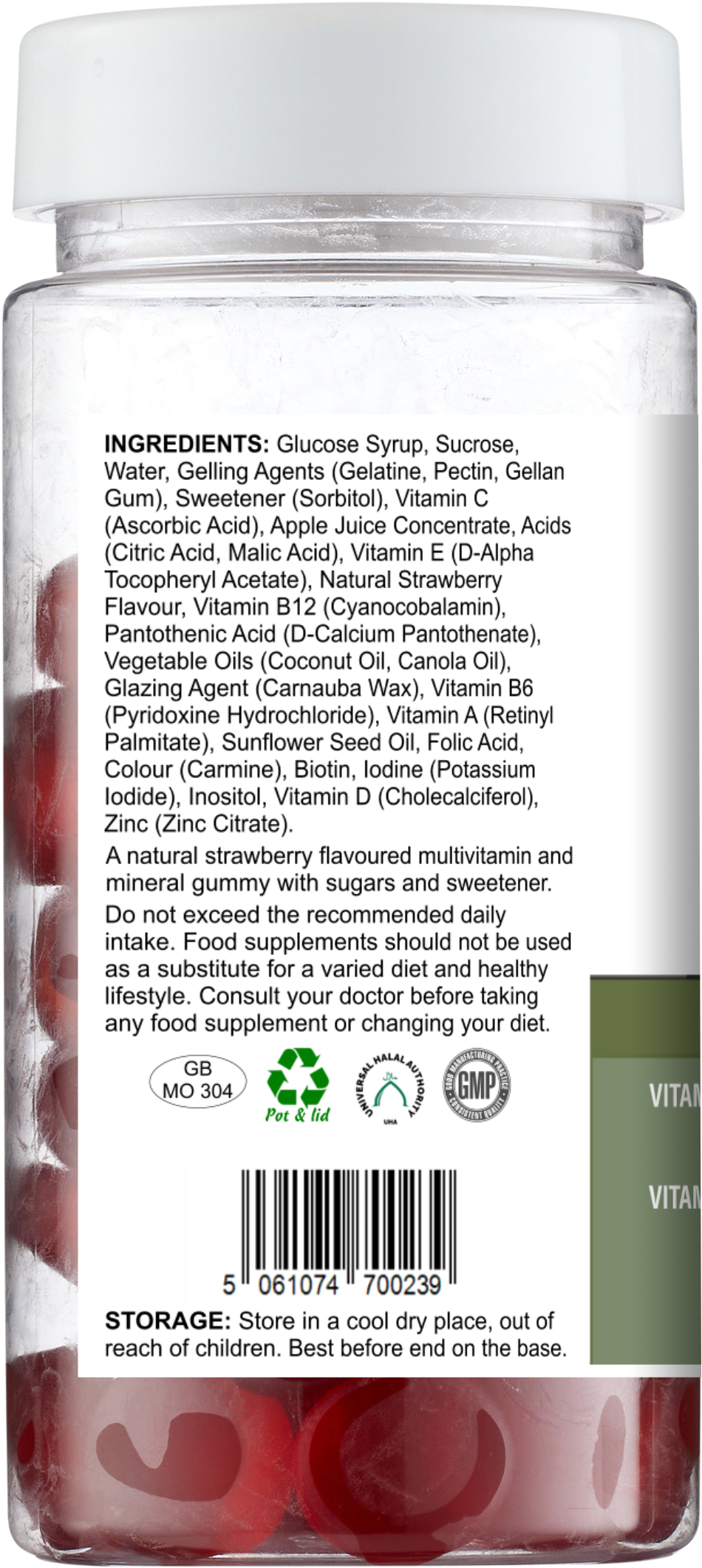 Multi Gummies – Natural Strawberry Flavour – 60 Gummies-2
