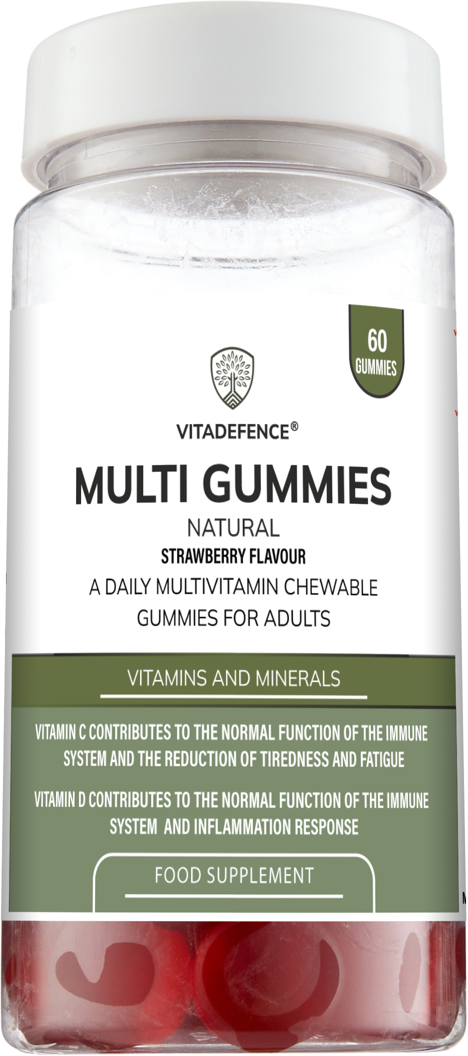 Multi Gummies – Natural Strawberry Flavour – 60 Gummies-1