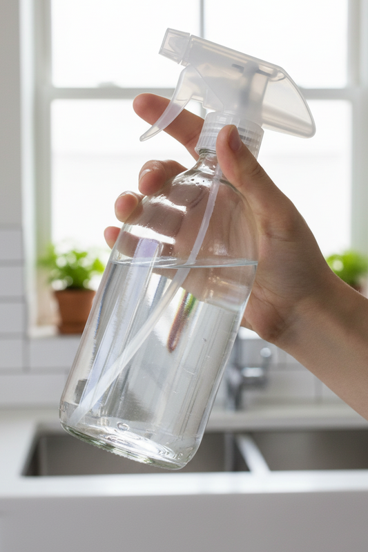 Reusable Clear Glass Spray Bottle | 500ml | Refillable • Durable • Plastic‑Free