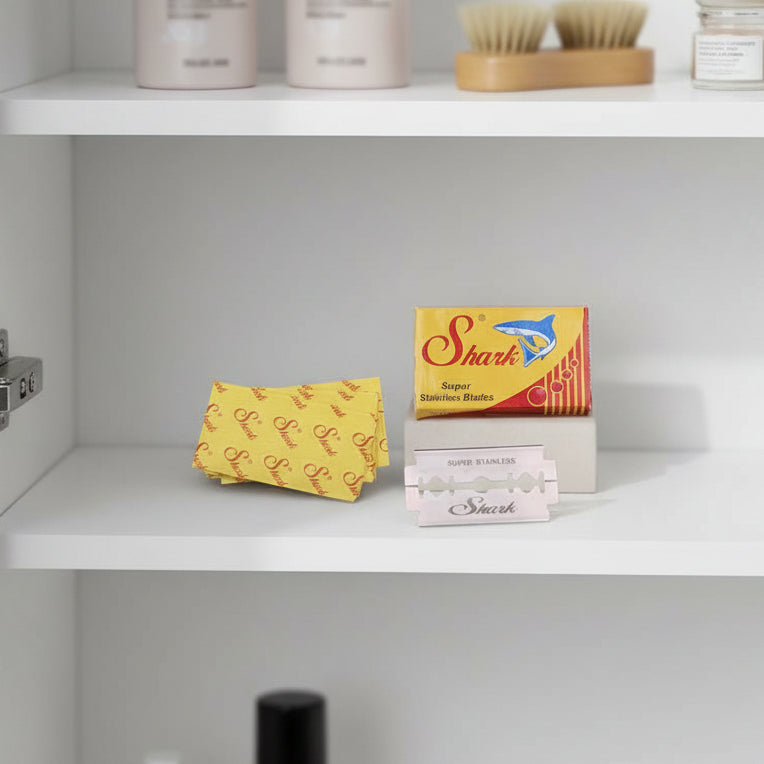 Premium Shark Double Edge Safety Razor Blades (Pack of 10)-0