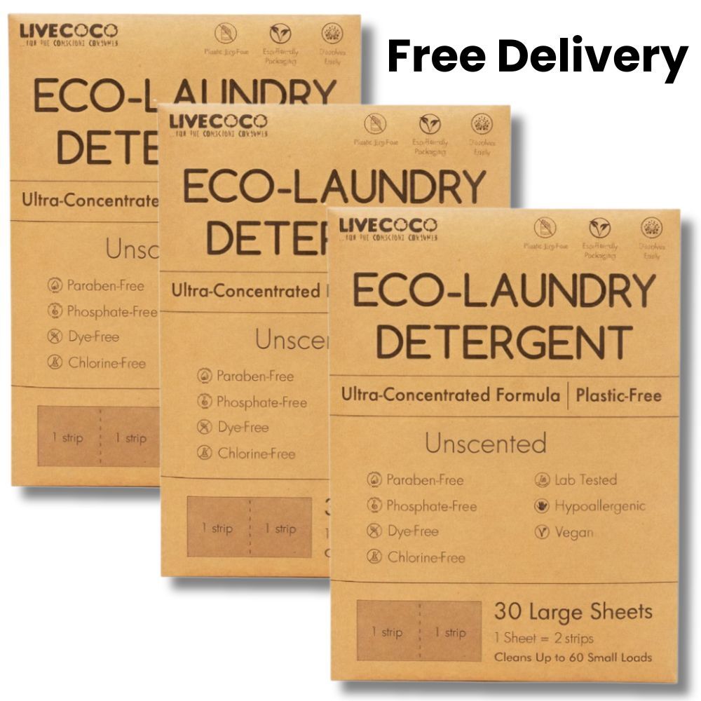 Eco-Laundry Detergent Sheets (60, 180 & 360 Loads)