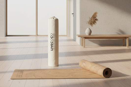Cork Yoga Mat & Canvas Bag-0