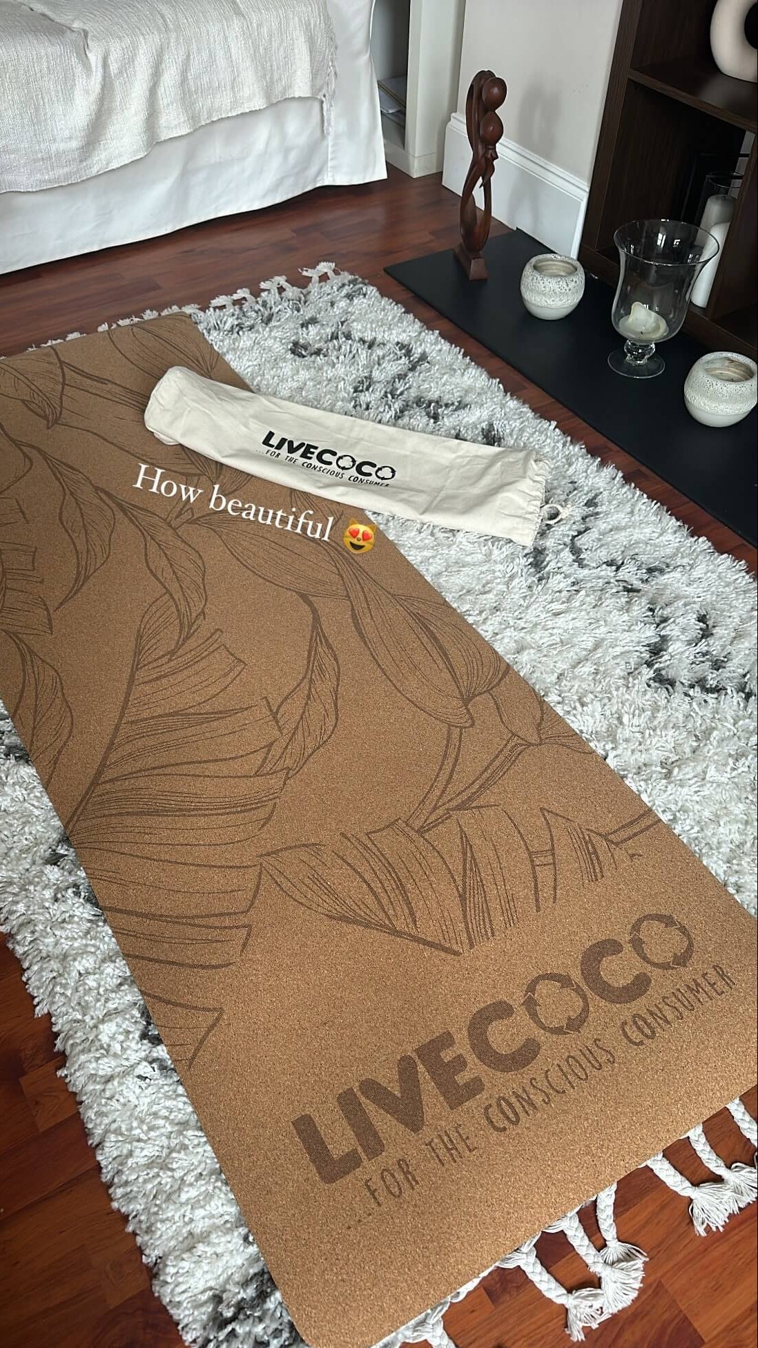 Cork Yoga Mat & Canvas Bag-1